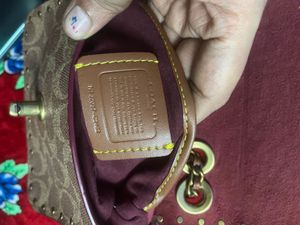 authentic Coach Signature Shoulder Bag