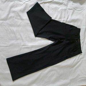 Black Flared Formal Trousers