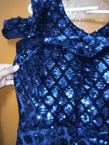 Stunning Blue Sequin Dress
