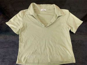 Light Green Collared Polo Top
