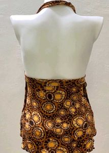 Boho Print Halter Top