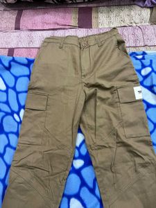 Unisex Beige Bonkers Utility Cargo Pants