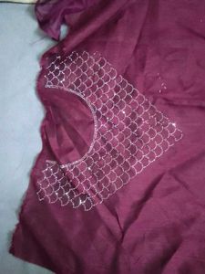 Elegant Purple saree with Border