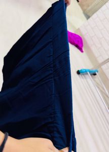 Royal Blue Button Detail Skirt Shorts