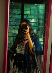 Embroidered Kurta with Mirror Work