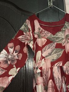 Elegant Floral Print Maxi Dress