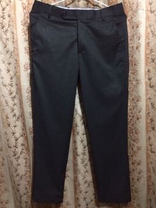 La Mode Men Black Regular Fit Formal Trouser