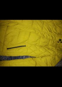 Winter yellow jacket hoodie and top free