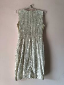 Sparkling Sequin V-Neck Party Dress