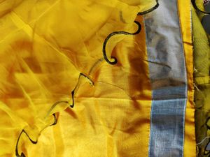 Brand new Anarkali Festive Yellow &amp; Black kurta se