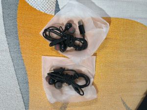 kratos 2 Pair of Type C Wired Earphones.
