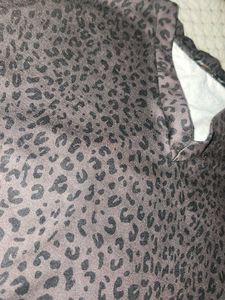 Leopard Print Crop Top &amp; Shorts Set