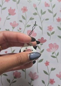 Cute Cow Worry Stone Charm Keychain/Accessory