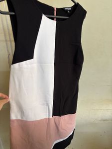Elegant Color Block Dress
