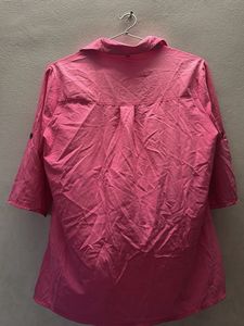 Chic Pink Button-Down Tunic Top