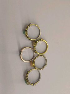 Set of 5 Fashion Rings