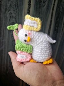 Handmade Crochet Duck Plush Toy