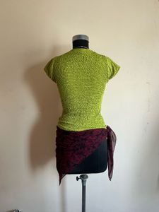 Textured Lime Green Top