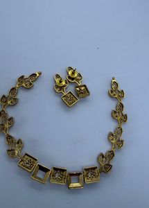 Elegant Diamond Necklace and Earring Set