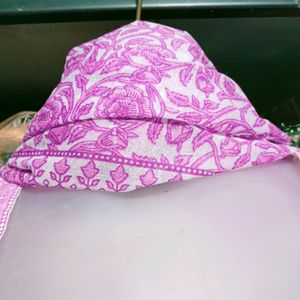 Hand Block Anarkali Set