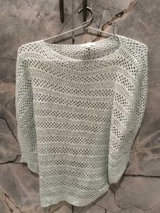 Light Blue Knit Top