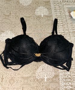 Bra with Heart Detail