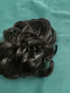 Chic Curly Dark brown  Hair Bun Extension