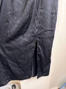 H&amp;M cut out Black Midi Dress