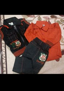 New 🔥 Baby Shirt Pant And Jacket Suit