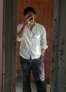 Men's LINEN Striped Shirt