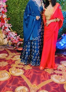 Elegant Blue Embroidered Lehenga Choli