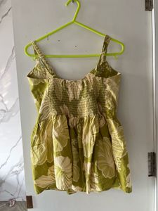 Floral Green short kurti