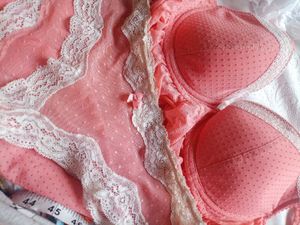 Cute Pink Lingerie Set