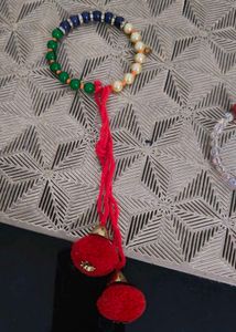 Pearl Bracelet with Evil Eye Charm