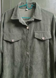 Olive Green Corduroy Shirt
