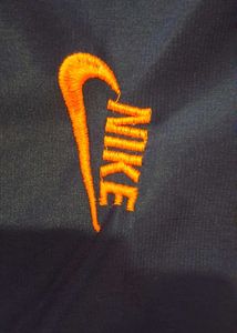 Nike Athletic Shorts Navy Orange