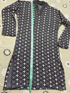 Stylish Geometric Print Knit Kurta