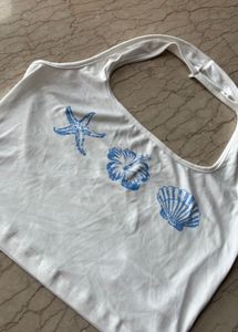 White Halter Top
