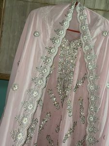 Stunning Pink Embroidered Lehenga Choli