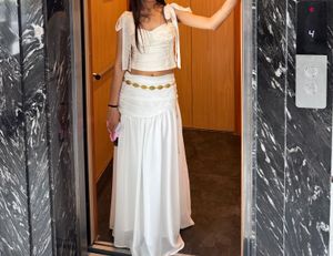 Elegant White Maxi Skirt