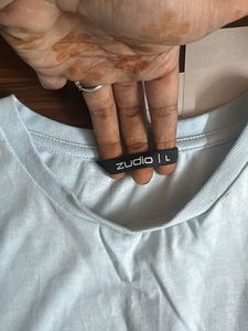 Light Blue Graphic T-Shirt