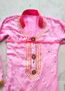 Pure georgette mirror Work wedding suit