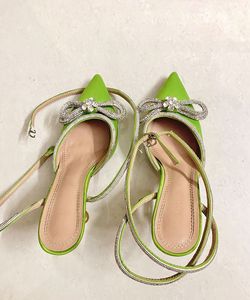 ✨🪩Mach&mach Green Bow Heels