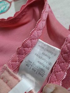 Imported Delicate Pink  Lace Underwire Plus Size
