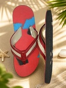 Stylish Red &amp; Blue Flip-Flops