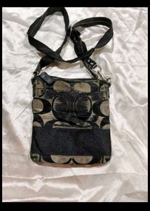 Coach Signature Pattern Crossbody Bag