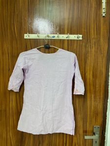 Lavender Embroidered Kurta