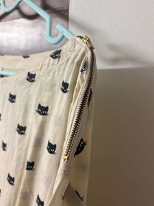 Cute Cat Print Top