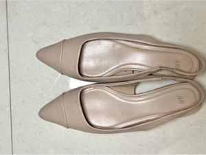 H&M Nude Pointed Toe Slingback Flats | Worn Once