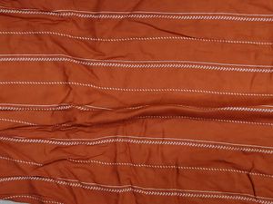 Orange Striped Jumpsuit